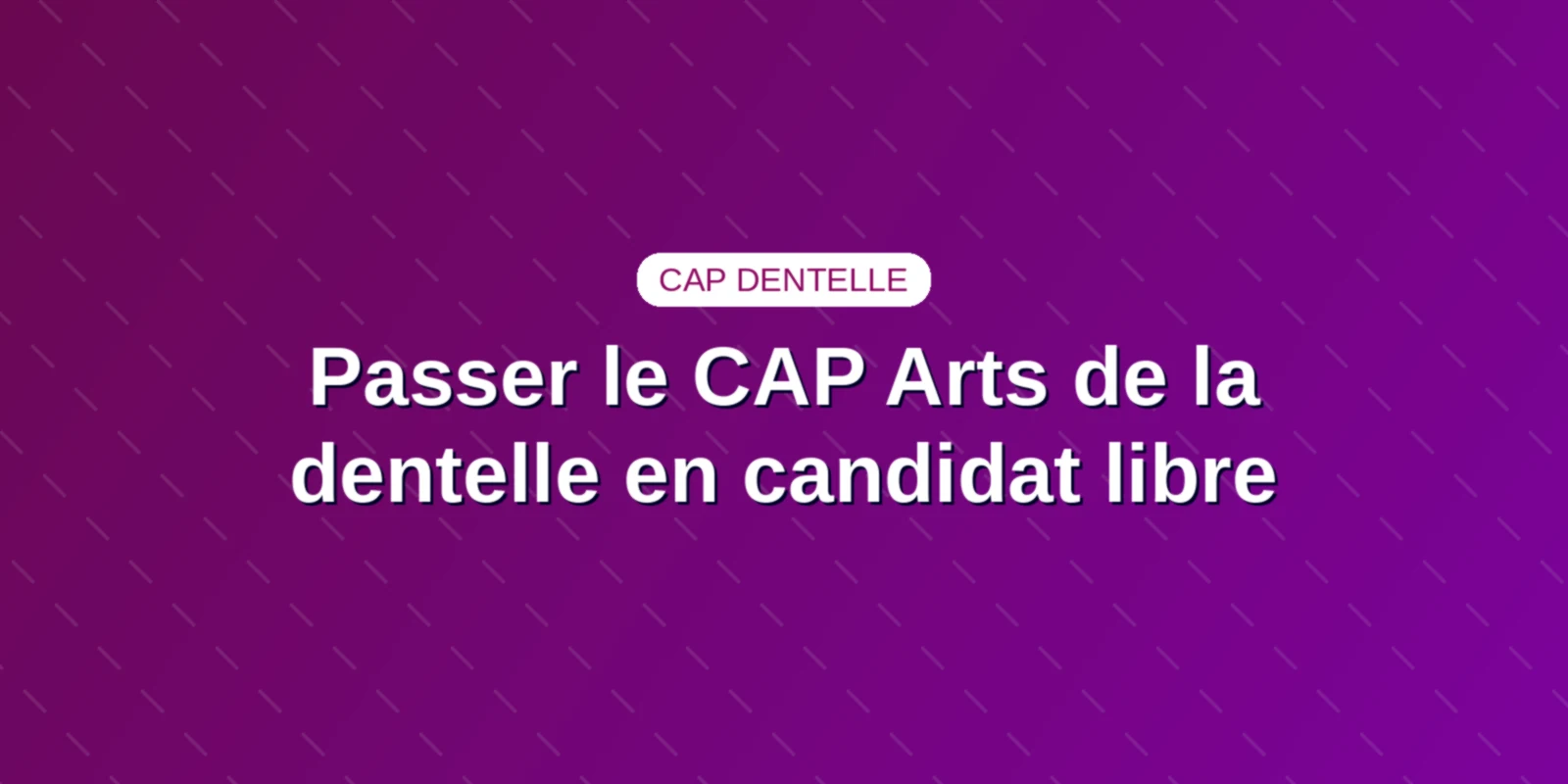 Couverture : Candidat individuel s'exerçant aux fuseaux sur son carreau à domicile.